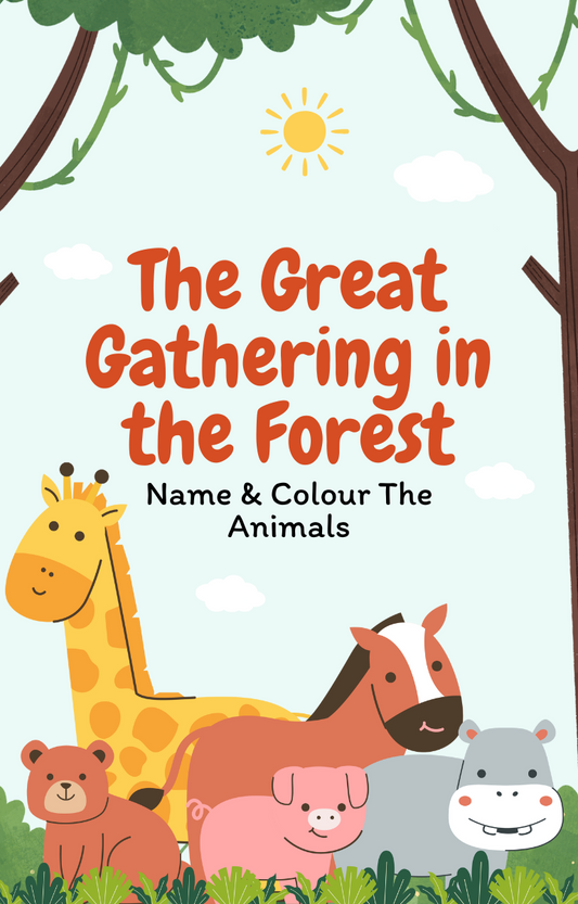 The Great Gathering in the Forest Colouring Book